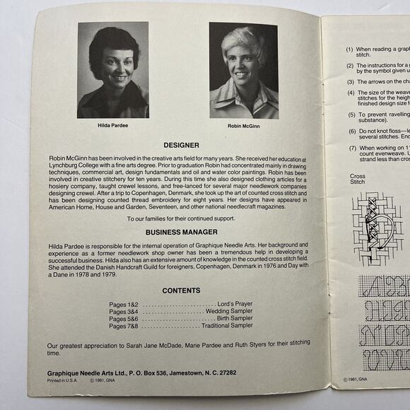 Vintage Classic 18th Century Sampler Lords Prayer Cross Stitch Patterns - Picture 2 of 7